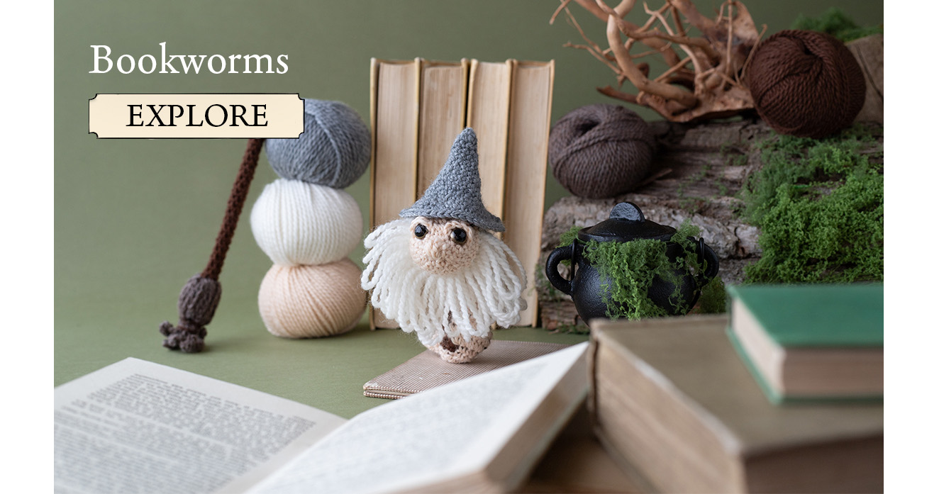 Bookworms toft crochet patterns fantasy wizard